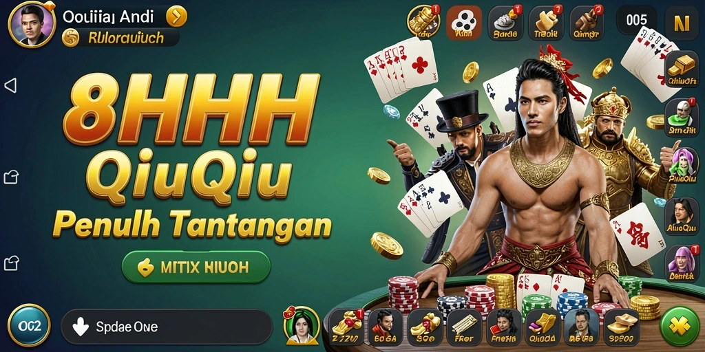 Screenshot gameplay QiuQiu yang seru dan kompetitif.