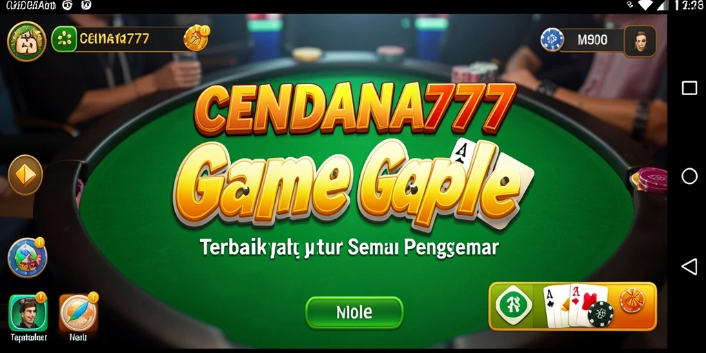 Tampilan gameplay seru CENDANA777 saat bermain Gaple.