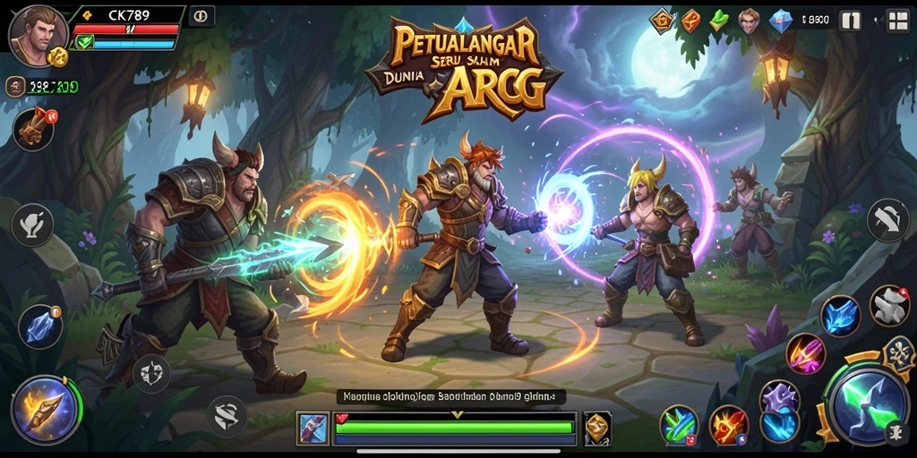 Tampilan menarik dari gameplay CK789 yang penuh aksi ARPG.
