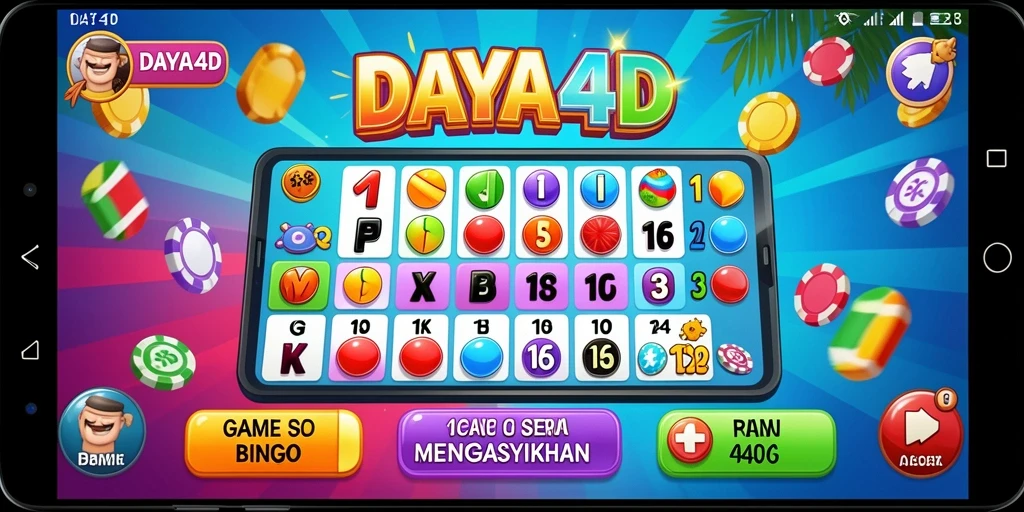 Tampilan gameplay Bingo yang seru dan interaktif di aplikasi DAYA4D.