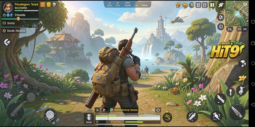 Tangkapan layar menampilkan gameplay seru di dunia terbuka HIT9.