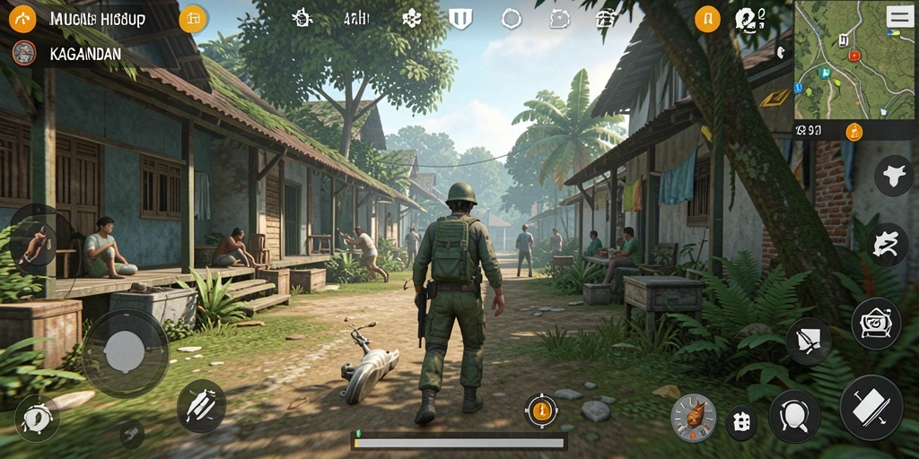 Screenshot menunjukkan gameplay KAGANDAN yang seru dan interaktif.