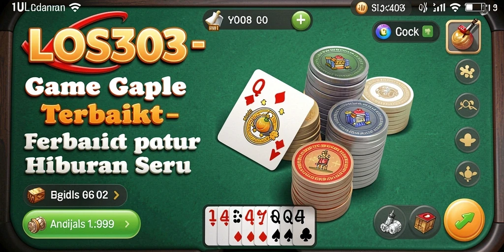 Tampilan gameplay Gaple yang seru dan interaktif di LOS303.