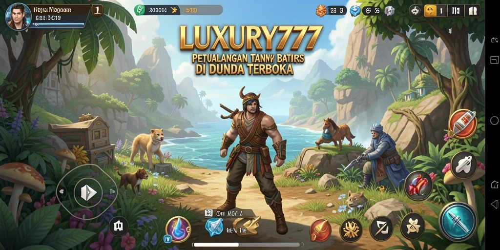 Tampilan gameplay LUXURY777 yang memukau di dunia terbuka.
