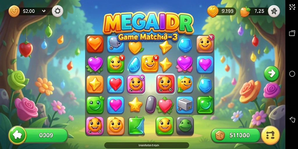Tampilan gameplay MEGAIDR yang seru dan penuh warna.