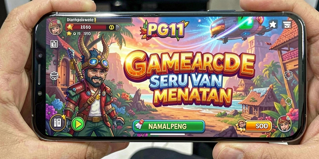 Tampilan gameplay PG11 yang menarik dan penuh warna.