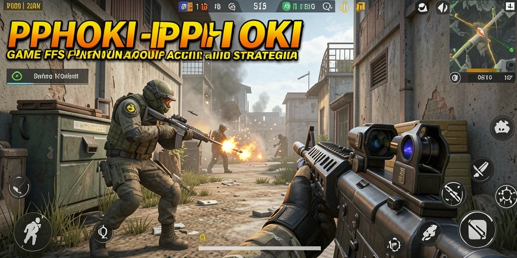 Screenshot PPHOKI menampilkan aksi seru dalam permainan FPS.