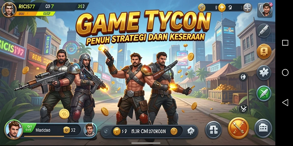 Tampilan gameplay menarik dalam RICIS77 yang menunjukkan aktivitas Tycoon.