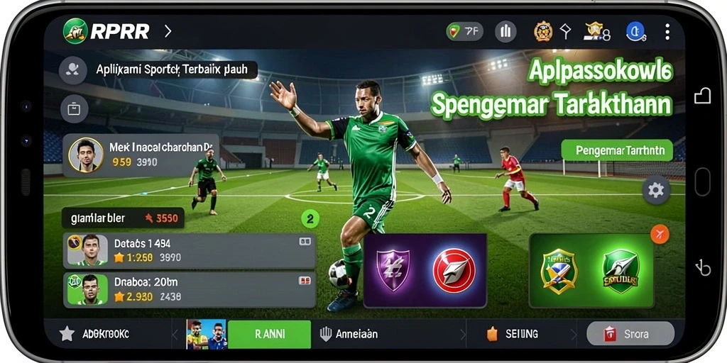 Tampilan screenshot utama RPRR yang menampilkan fitur taruhan olahraga.
