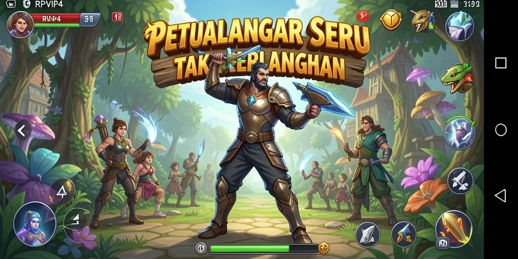Screenshot RPVIP4 menampilkan aksi seru dalam petualangan yang mendebarkan.