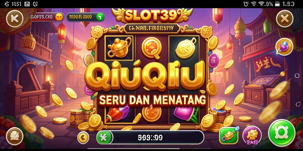 Screenshot utama SLOT39 yang menunjukkan gameplay QiuQiu yang seru.