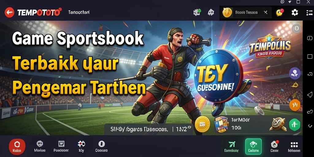 Screenshot utama TEMPOTOTO menampilkan antarmuka taruhan yang menarik.